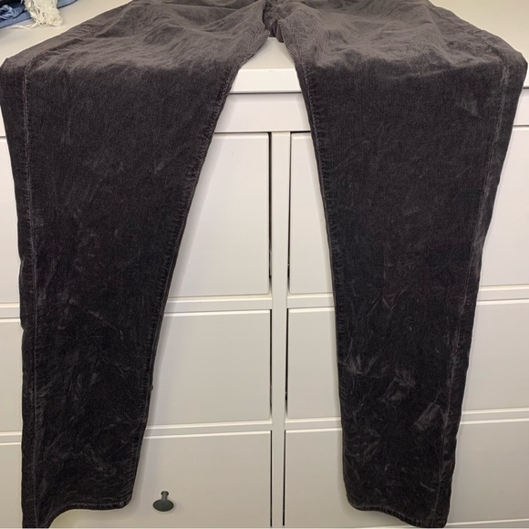 AG The Stevie Slim Straight Brown Corduroy Pants Brown 27R - Picture 8 of 12